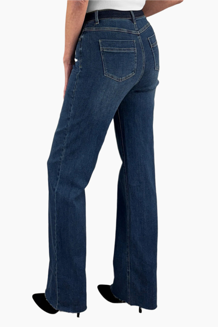 Sophia Contrast Wide Leg Jean