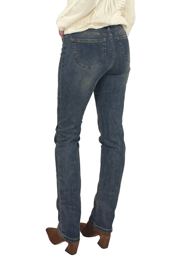 Stud Accent Tall Straight Leg Jean