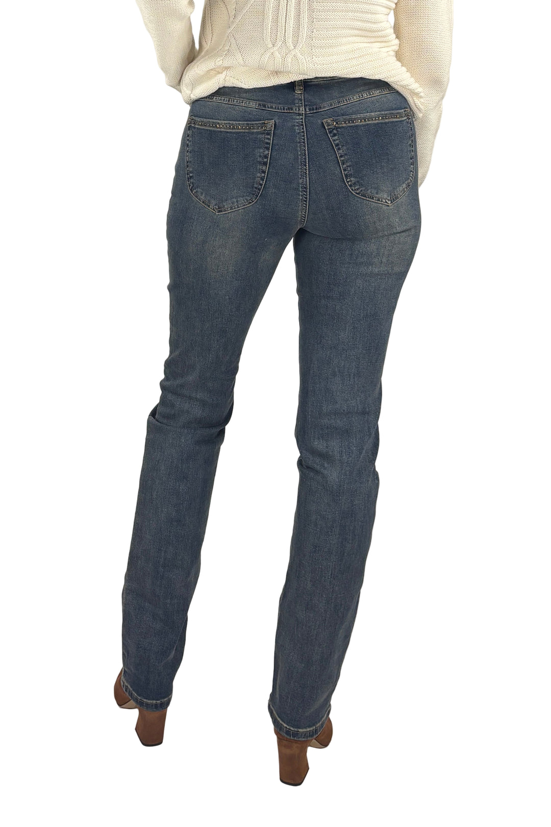 Stud Accent Tall Straight Leg Jean