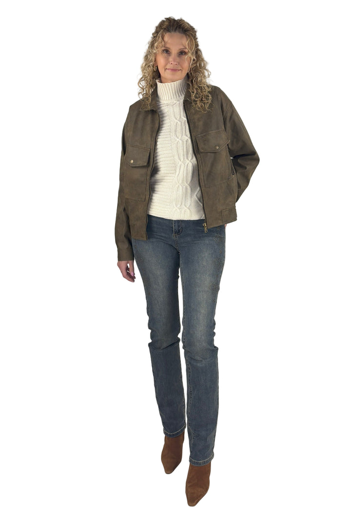 Pure Cotton Mock Neck Sweater