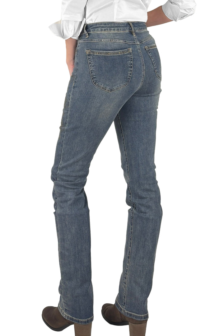 Stud Accent Tall Straight Leg Jean