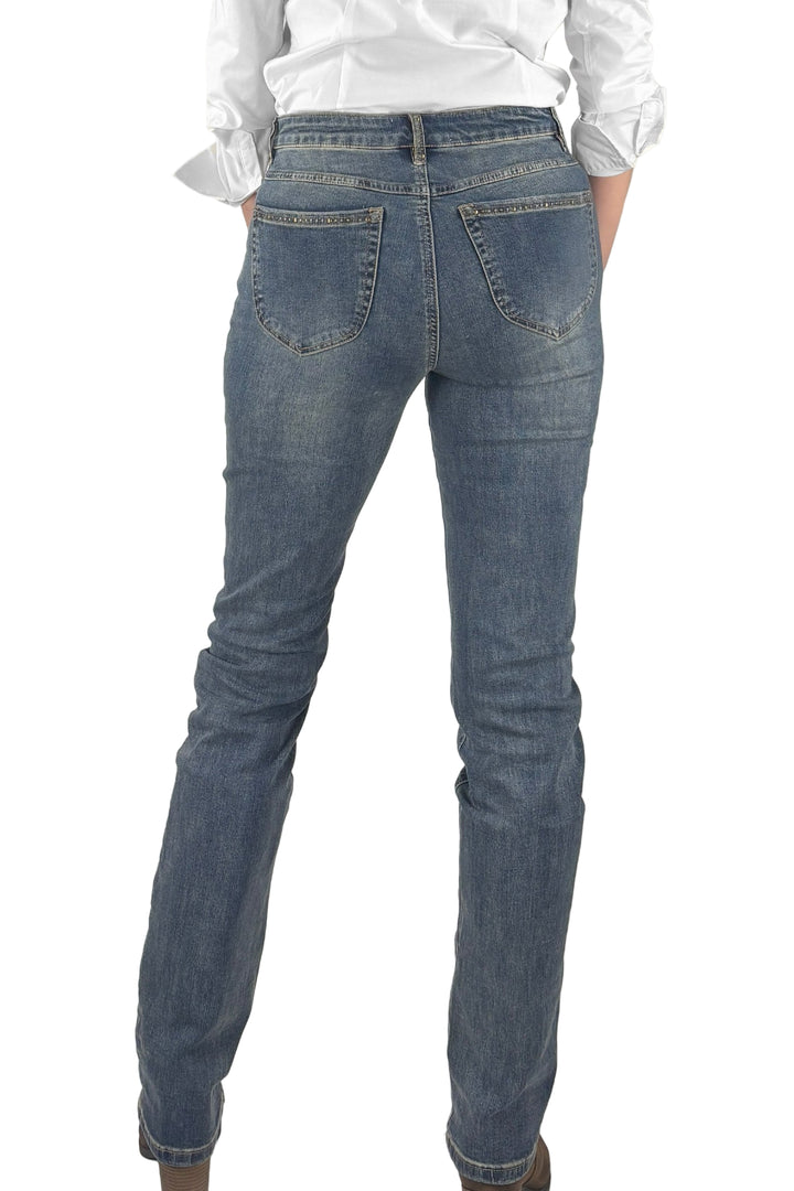 Stud Accent Tall Straight Leg Jean