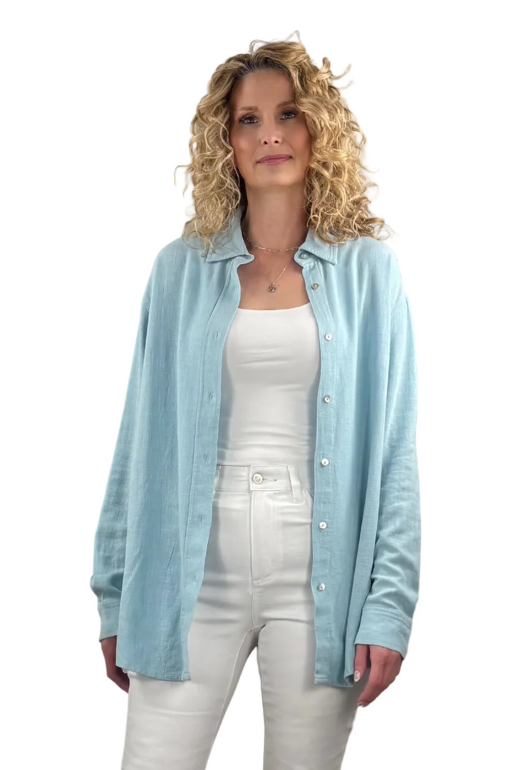 Breezy Tall Linen Button Up Shirt