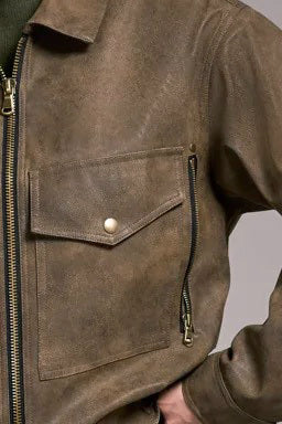 Charlie Tall Vintage Vegan Leather Jacket