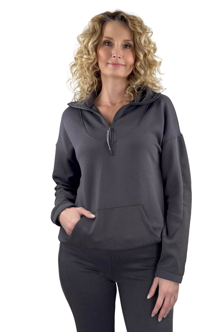 Luxe Rib Tall 1/2 Zip Sweatshirt