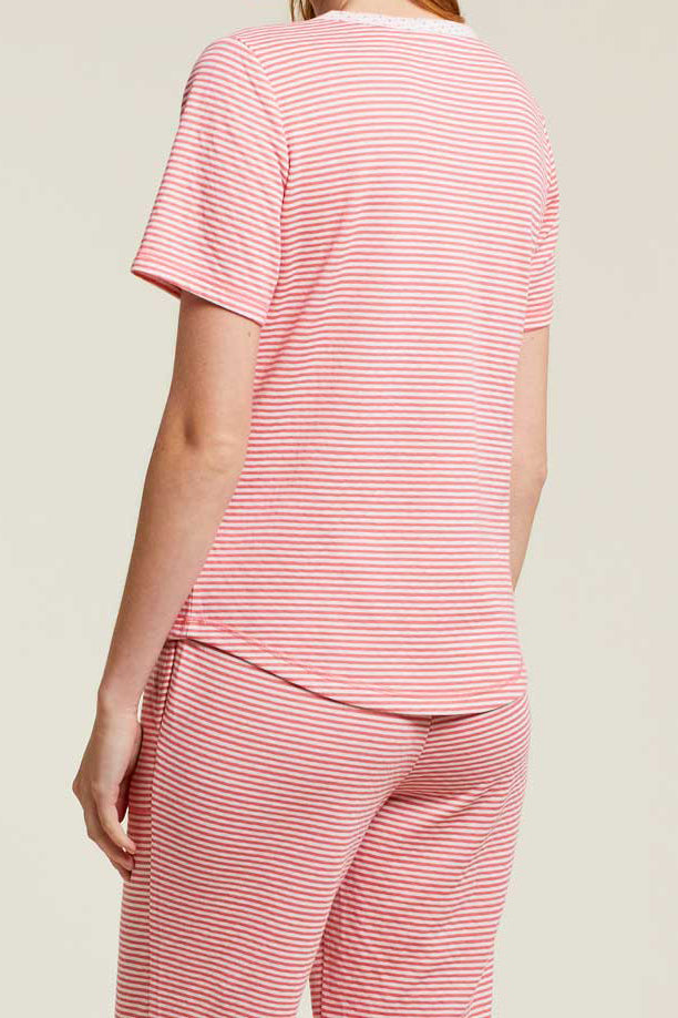 Striped Henley PJ Set