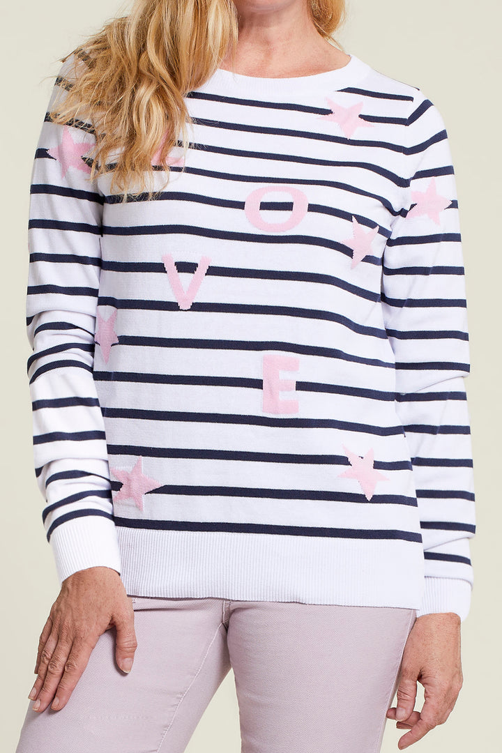 Love Stripe Sweater - Final Sale