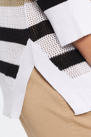 Stripe Open Stitch Sweater