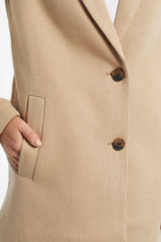 Tape Detail Long Jacket